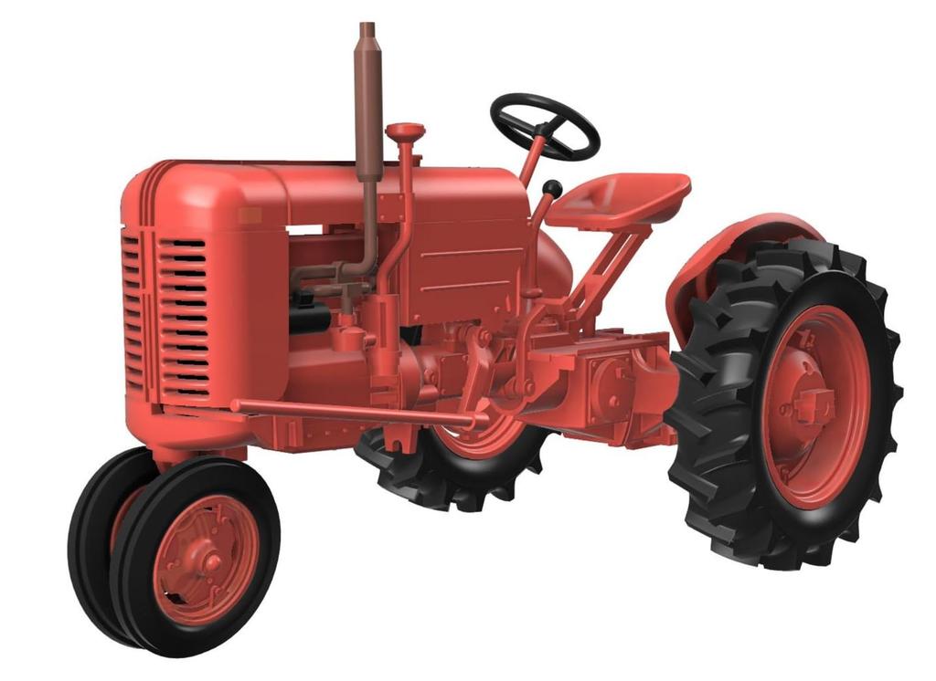 Thunder Model American Case Tractor 2 Sets Compaction Roller Included Plastic Model Assembly Kit TB72001 1/72 Military/civilian VAI/landing