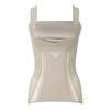 Bradelis New York Wireless Shapewear Bra Comfortable and Shaper Size L Cami, Slimming, Bust-Up 24, Greige,