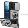 Прочный Armor Slide Camera Windows Чехол из ПК+ТПУ Для Oneplus 15 15R Магнитный Поворотный Кольцевой Держатель Ударопрочный Чехол Военного Класса