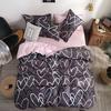 Simple Nordic Bedding Four-piece Set, Bed Sheet, Dormitory Quilt Set Three-piece Set