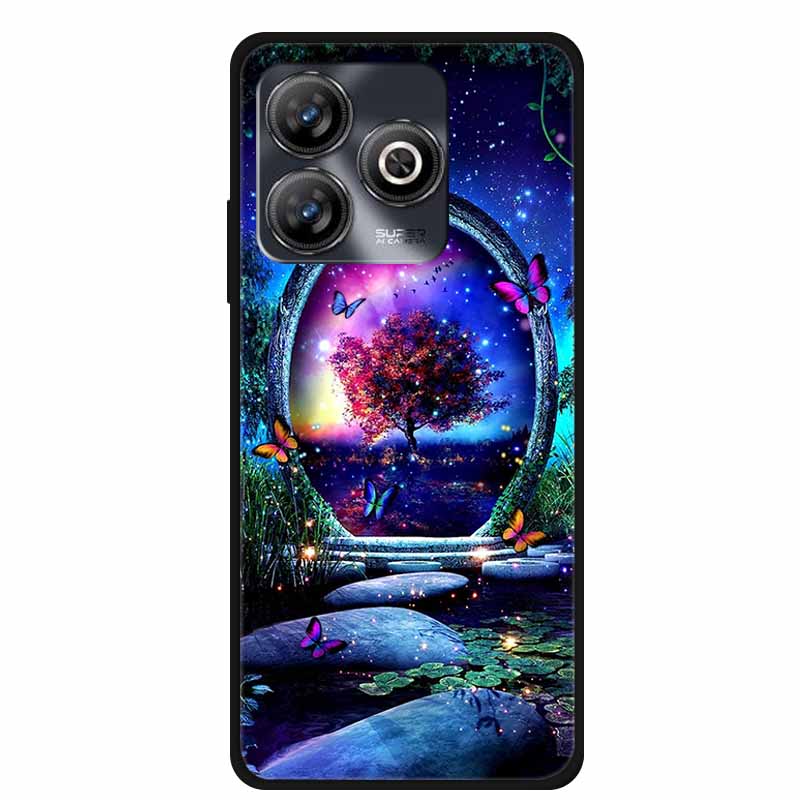 Phone Case For ZTE Blade A75 4G Back Cover Case Shockproof Black Silicone Soft Funda For ZTE Blade A75 4G Case A 75 6.6" Coque