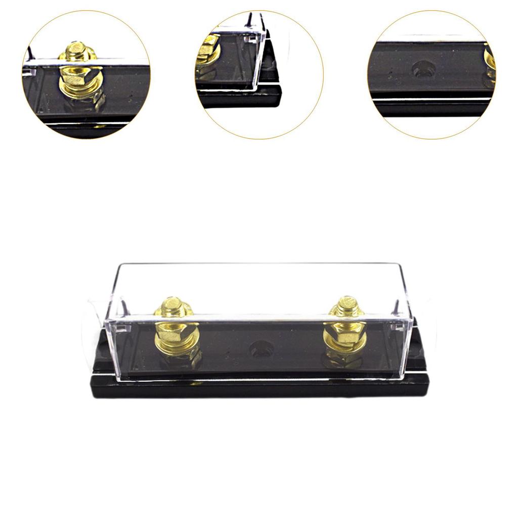 Automotive Fuse Holder Bolt on Power Circuit Protection Replace Car Fuse Block Splashproof Easy Installation High Performance