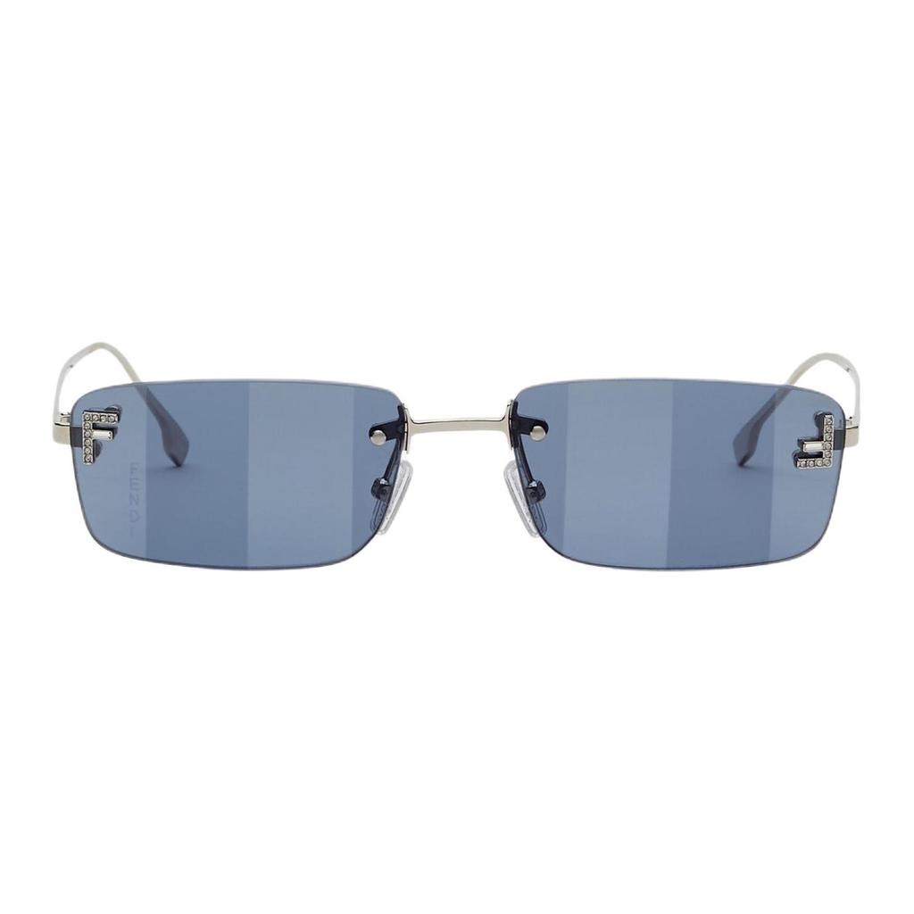 Fendi Frameless Design Metal Rectangular Sunglasses Women sunglasses Silver FOL117V1T