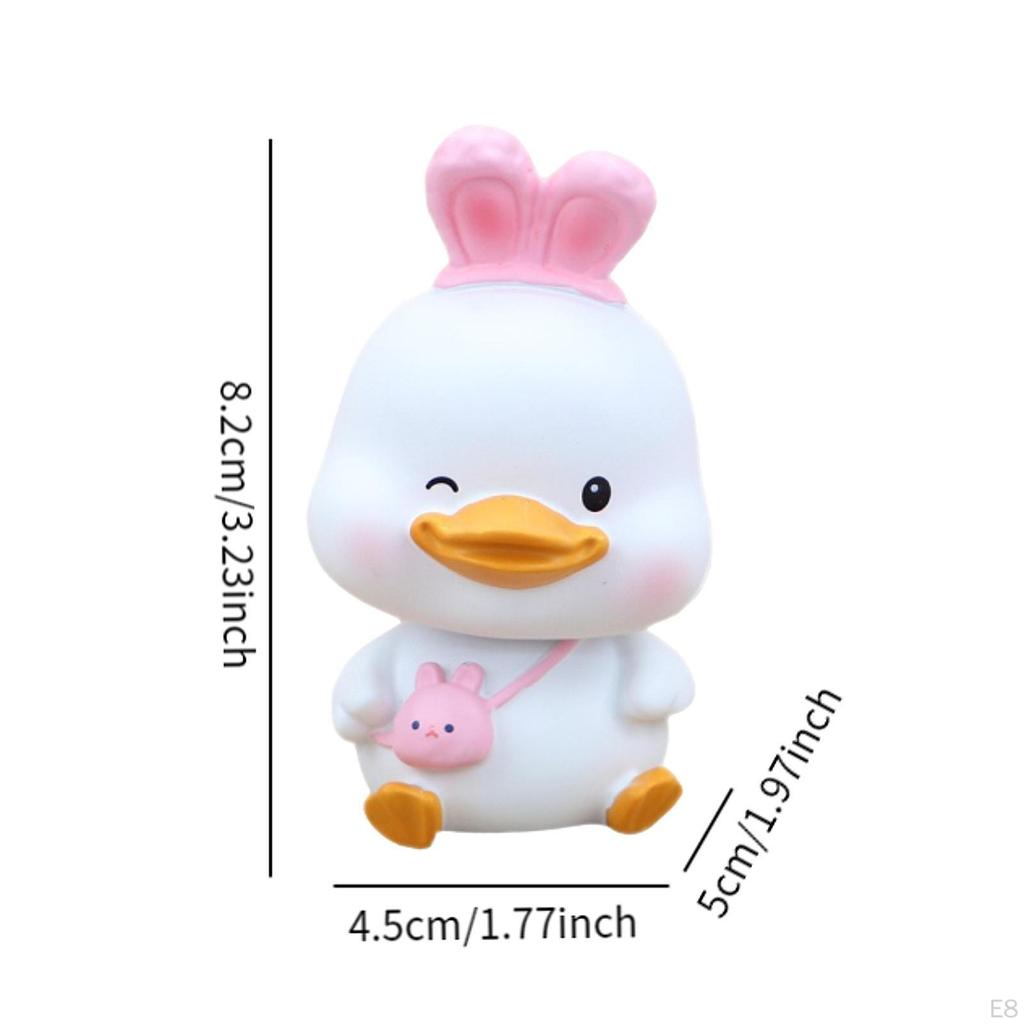 Качающаяся голова автомобиля украшения ремесла утка статуя для дома спальни офиса