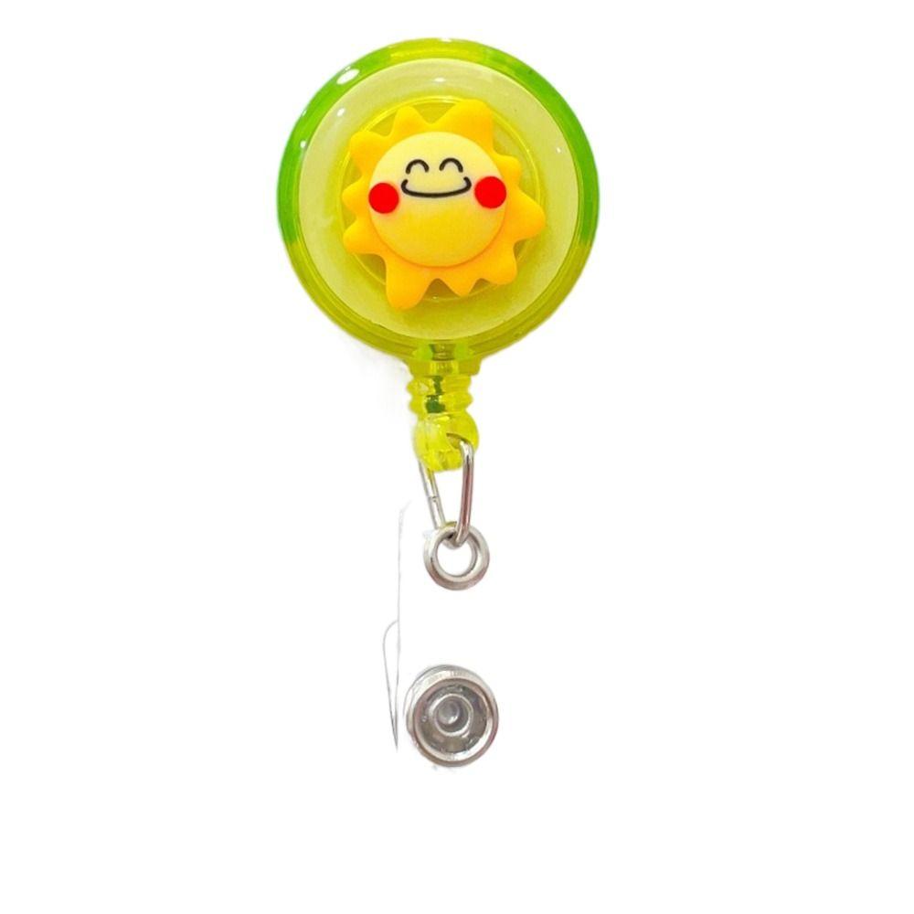 Students Cartoon Nurse Doctor ID Card Clips Badge Holder Name Card Holder Retractable Badge Reel