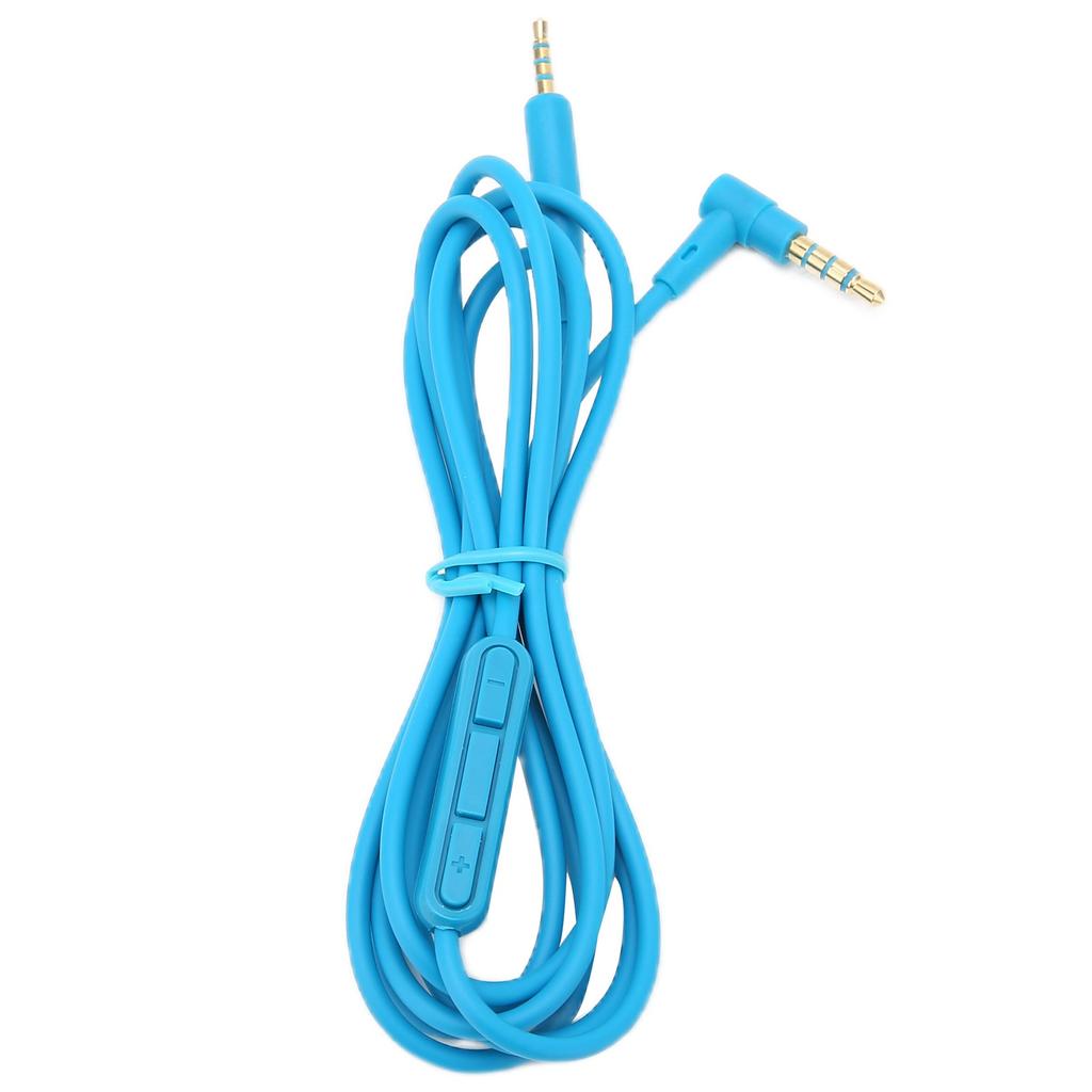 Replacement Audio Cable Headphone Cable with In Line Mic Volume Control for QC25 QC35 HeadphonesBlue