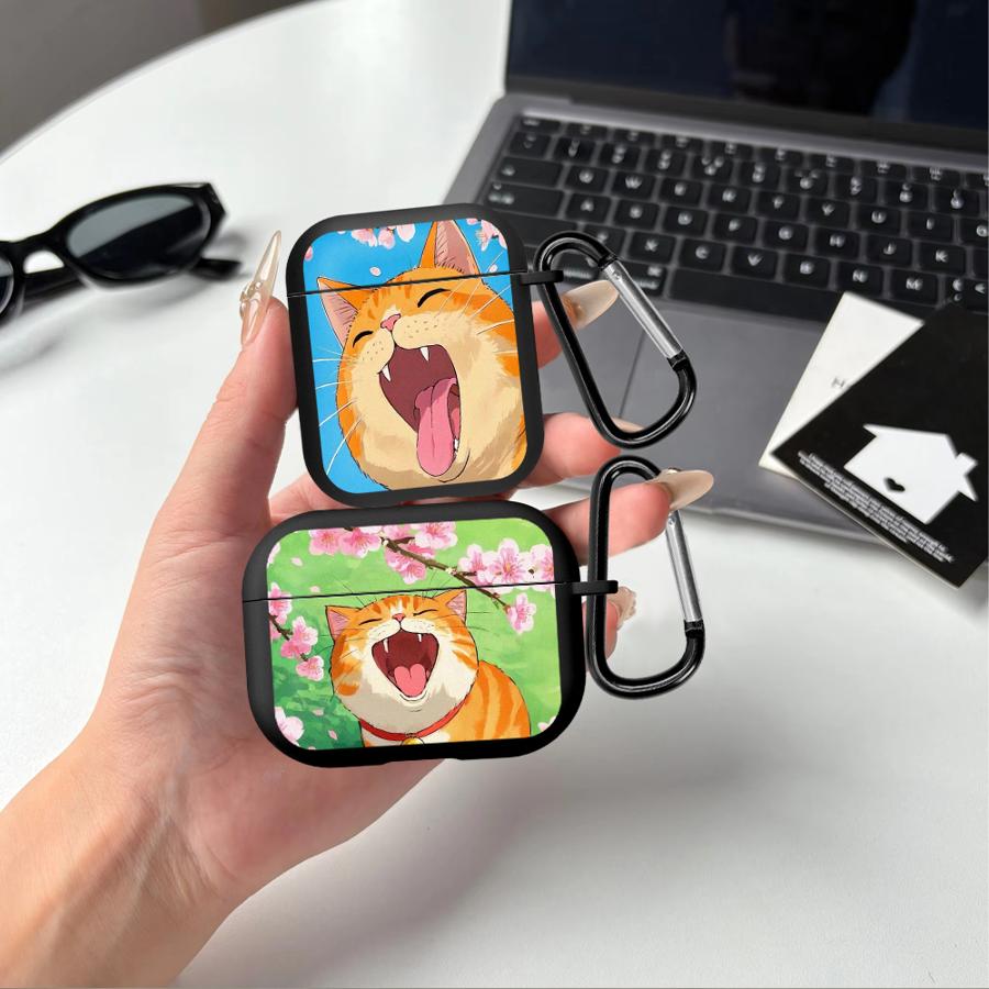 Чехол для Airpods 3 2 Pro Pro2 Pro3 4 1 с рисунком садового кота Чехлы для наушников Чехол