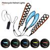 Motorcycle Helmet LED Light Waterproof Strip Sticker Flashing Warning Lights Night Riding Venom Teeth Mouth Eyes Accessories #469682