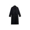 Solid Color Comfortable Versatile Trench Coat Men Outerwear Blue 04133062401-36
