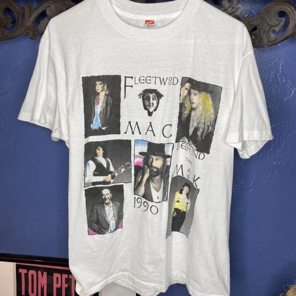 Fleetwood Mac 1990 Behind The Mask Tour Unisex Tshirt Reprint S-5XL KH12097 Unisex T-Shirt