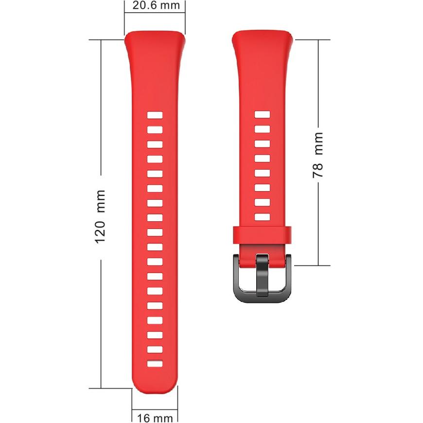 Silicone Strap for Huawei Band 6 / Honor Band 6, Red