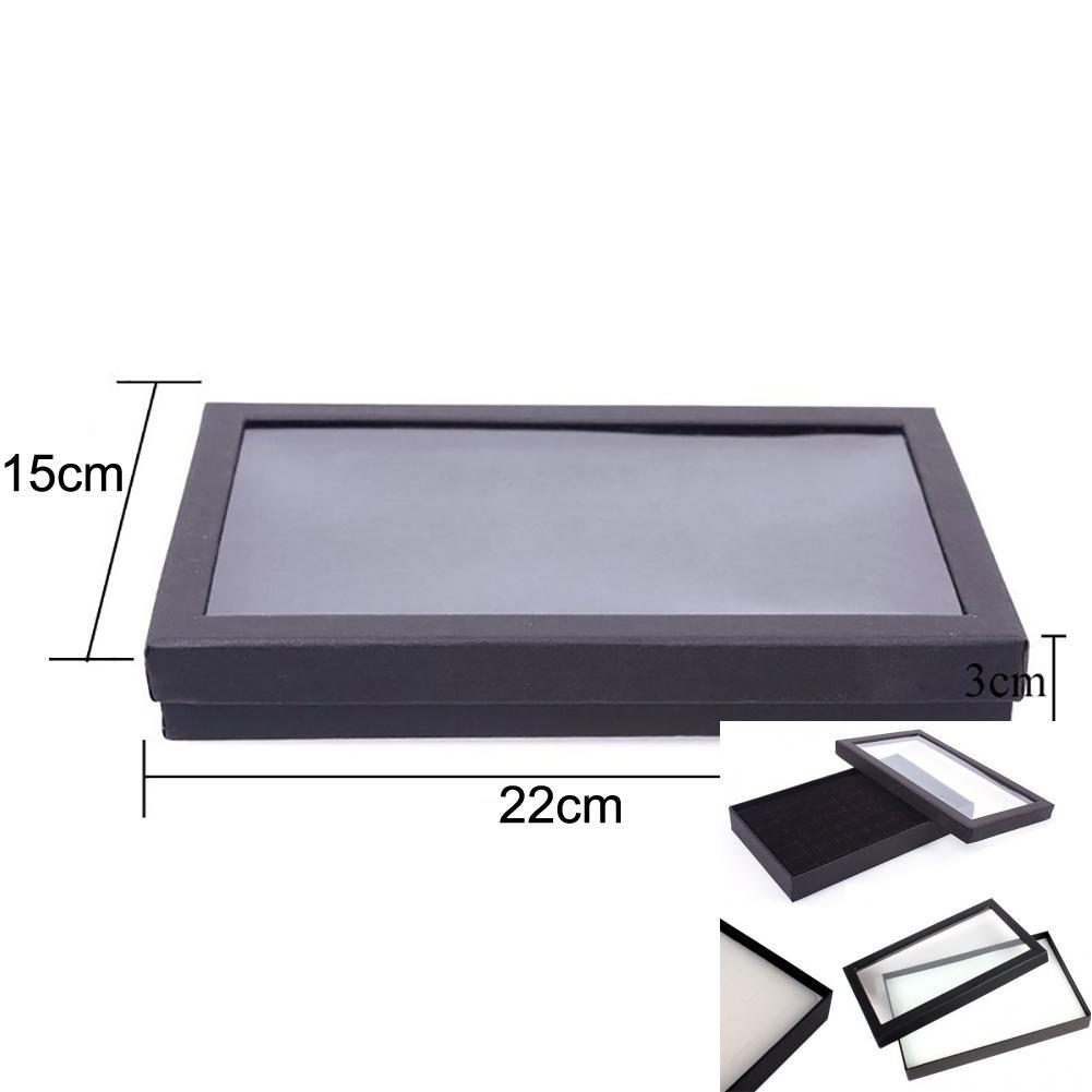 Yvonne Прозрачный 36 слотов для ювелирных изделий, держатель для колец, коробка для хранения, органайзер