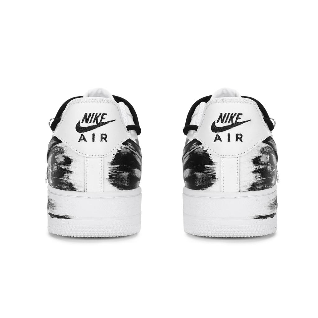 Nike Nike Air Force 1 Нескользящие, Износостойкие, Легкие Низкие Кеды для Скейтбординга Мужские Черно-белые CW2288-111(Команда18-)