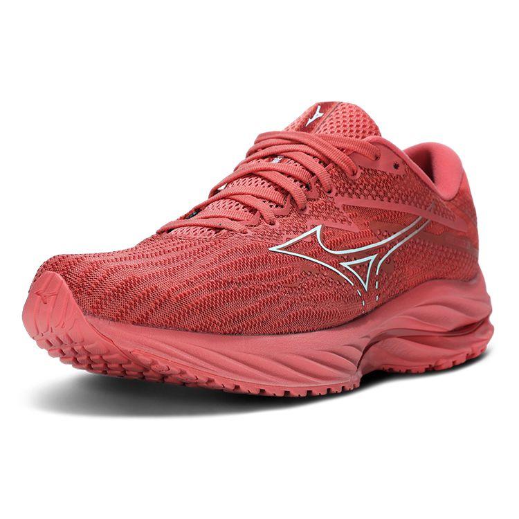 Mizuno Кроссовки унисекс Wave Rider 27 Reach Beyond PB Pack Pink Dubarry White J1GC230801