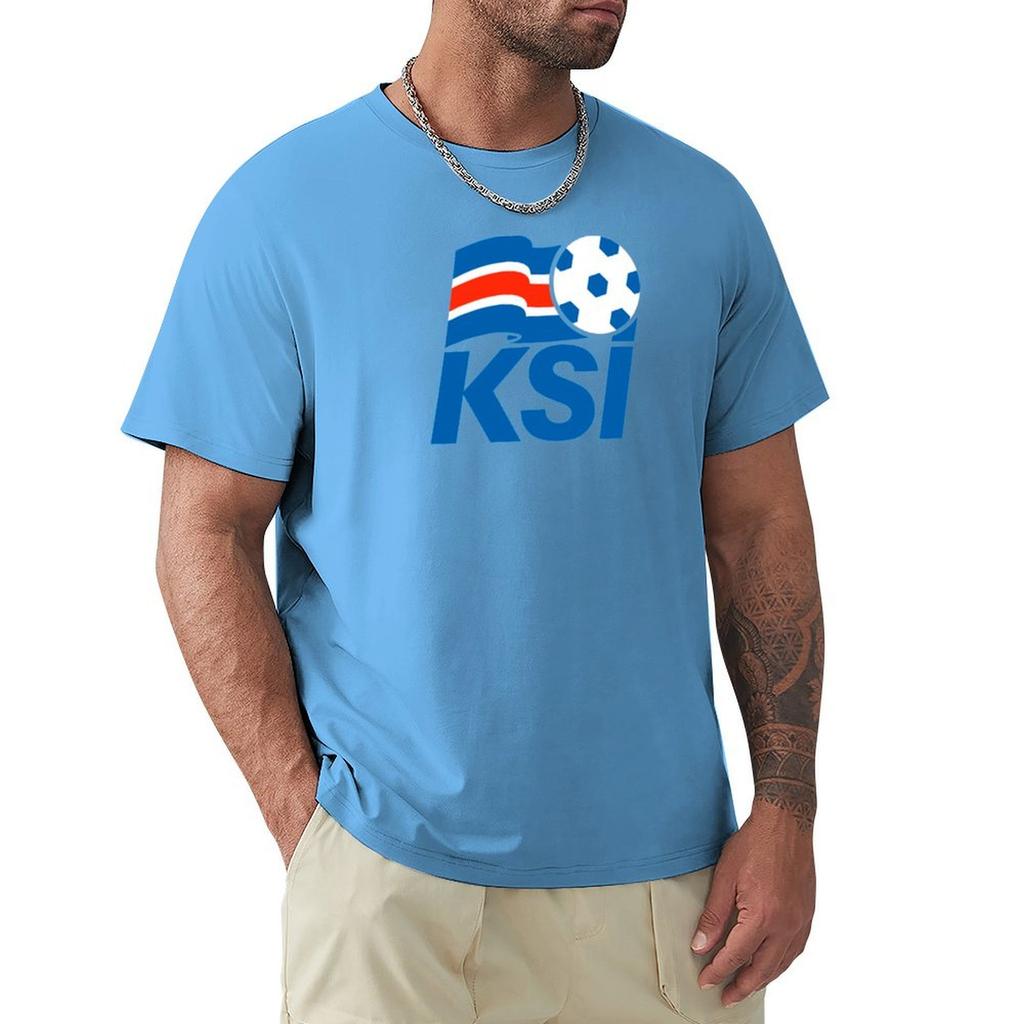 Футболка Iceland Football, винтажная аниме-футболка, симпатичная одежда для мальчиков, белая, на заказ, графические рубашки для мужчин