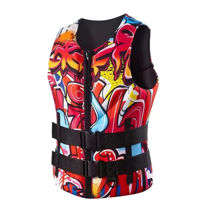 2025 Неопреновый спасательный жилет для занятий водными видами спорта на открытом воздухе, жилет для рыбалки, плавания, серфинга, дрифтинга, каякинга, плавучий, безопасный