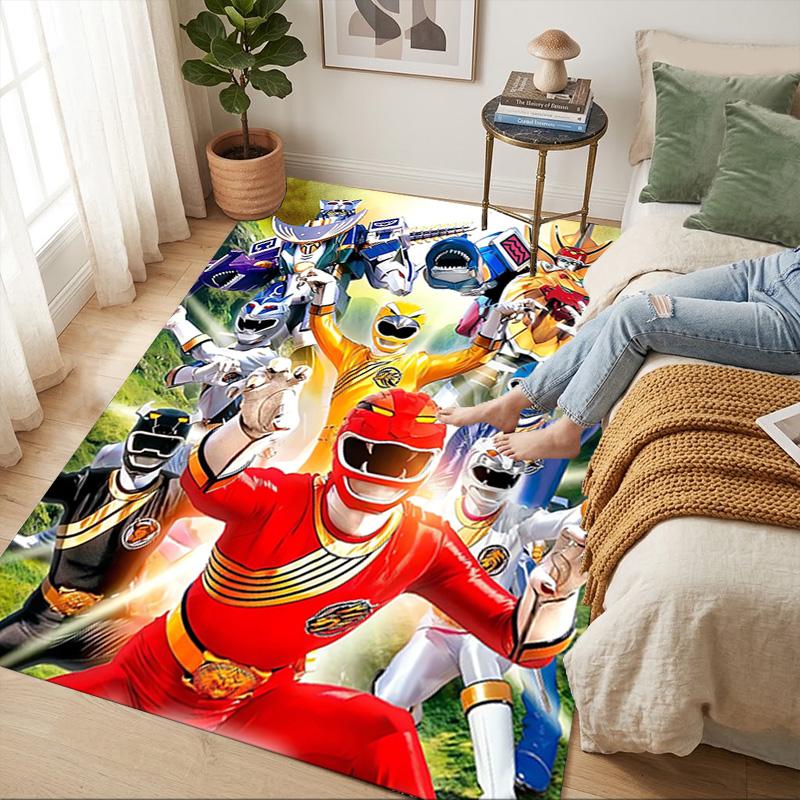 Power Rangers Living Room Nonslip Area Rug Soft Carpet For Bedroom Game Playroom Sofa Office Home Decor Doormat Christmas Gift C9261845