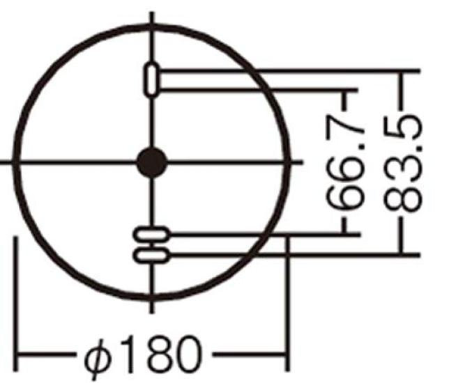 Panasonic LED Ceiling Bathroom Moisture and Wall Light Bulb Color LGW85067LE1 Light, Light, Rainproof, Mountable,