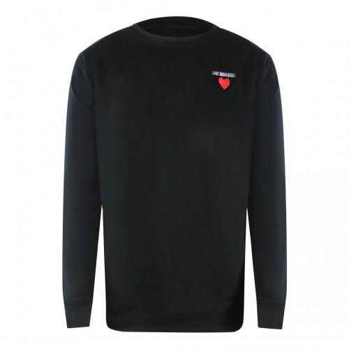 Love Moschino Mens Heart Logo Sweatshirt