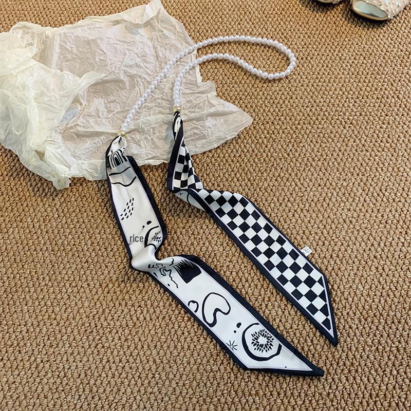 Французское кружево, жемчужный пояс и шелковый шарф, аксессуар для волос