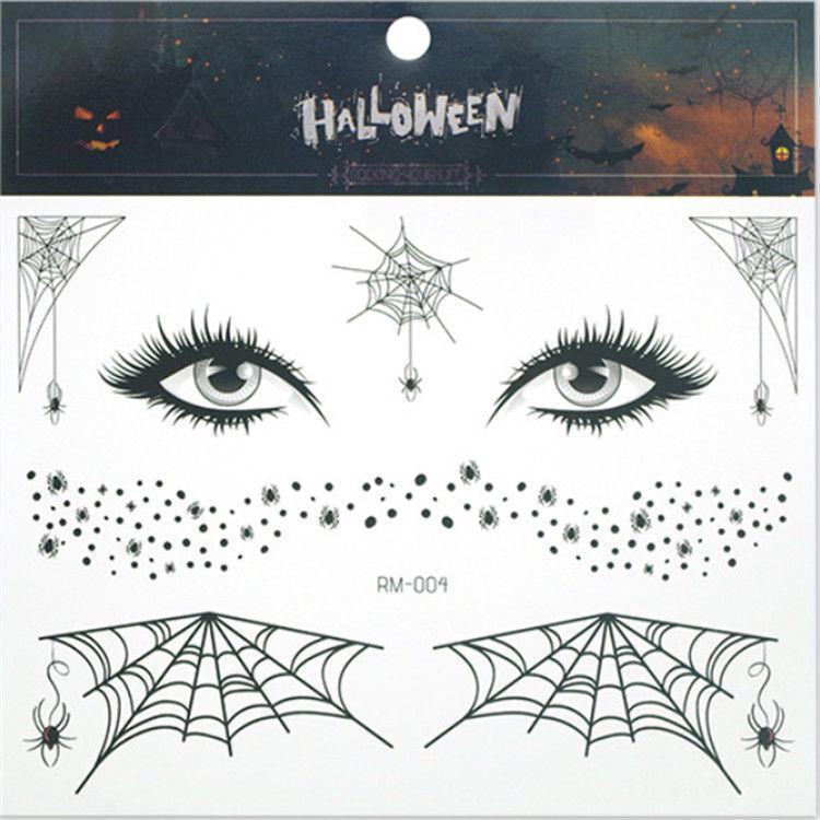 Детские наклейки-татуировки с героями мультфильмов на Хэллоуин — милые тыквы, привидения, черепа, водонепроницаемые и прочные