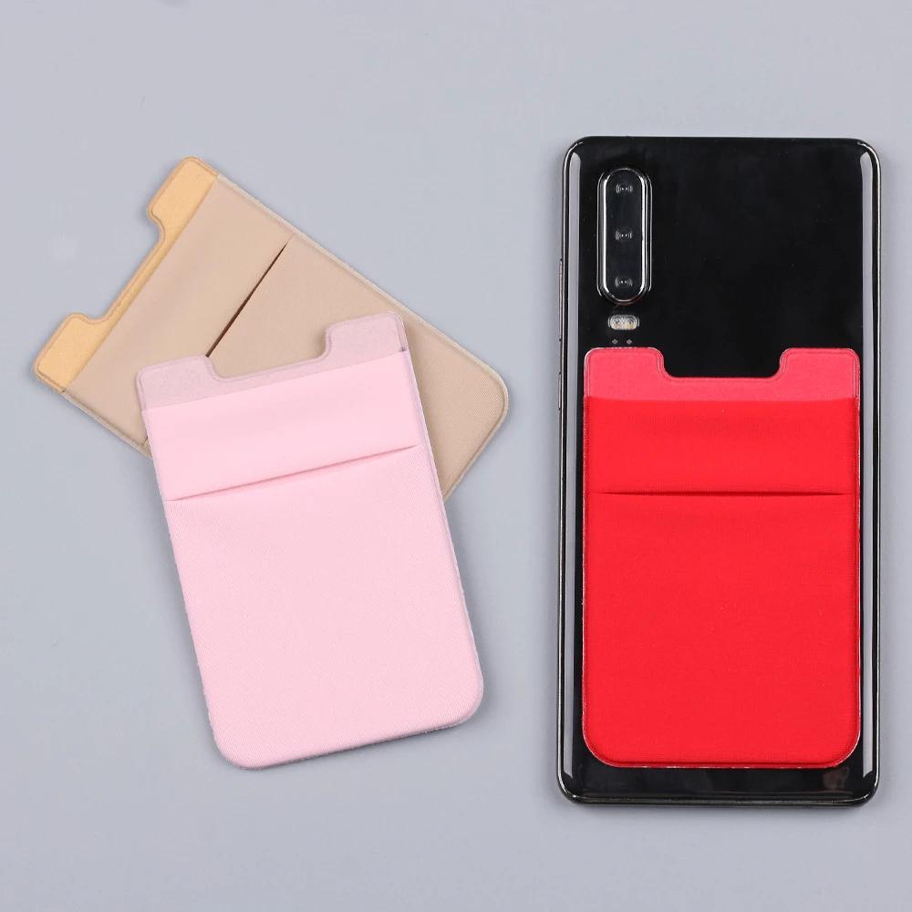 Card Card Sleeve Adhesive Sticker Storage Wallet Mobile Wallet Phone Card Holder Phone Back Pocket