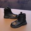 New Children's Boot Spring Autumn Chic Girls School Short Boots Black Brown Versatile Kids Causal Ankle Boots Fashion Non-slip