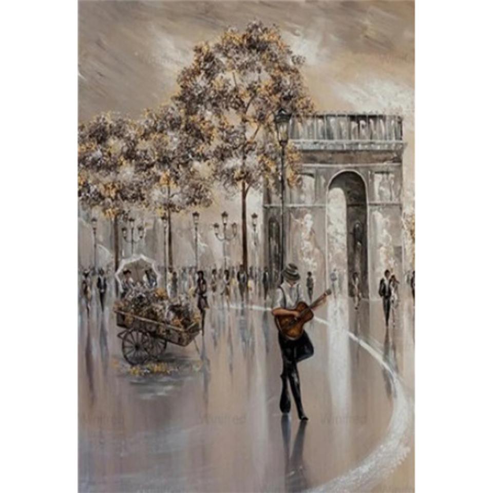 5D Красота Искусство DIY Пейзаж Алмазная картина Набор для вышивки крестом Полный круглый Алмазная вышивка Мозаика Декоративная живопись