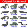USB Charging Port Board Flex Cable Connector For Huawei P9 P10 P20 P30 P40 Lite Plus Pro E Replacement Parts