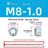 Оцинкованная стальная гайка-заклепка с фланцем, круглая, M3~M10, с прямолинейной текстурой