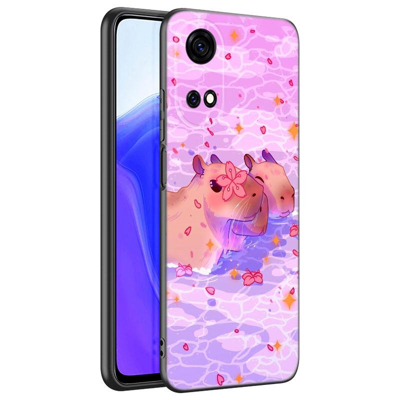 Cute Cartoon Capybara Phone Case For Huawei Honor 70 90 Lite X40 GT X50 I X5 Plus X6A X6S X7A X8A X8B X6 X7 X8 X9 4G X9A X9B 5G