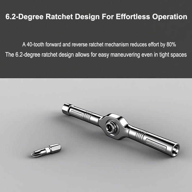 24 In 1 Magnetic Screwdriver Set Magnetic Compact and Portable Ratchet Screwdriver with Reversible High Torque Drive Handle