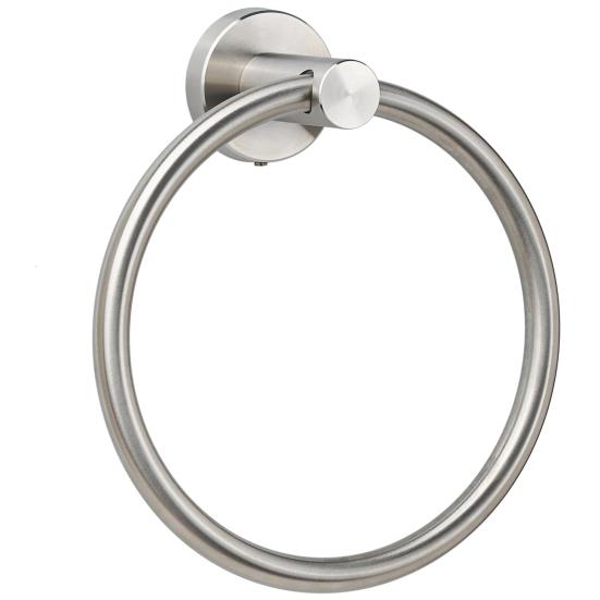 Stainless Steel Towel Ring Modern Minimalist Heavy Duty Metal Round Hand Towel Bath Shower Washcloth Holder Rack Bathroom Supplies