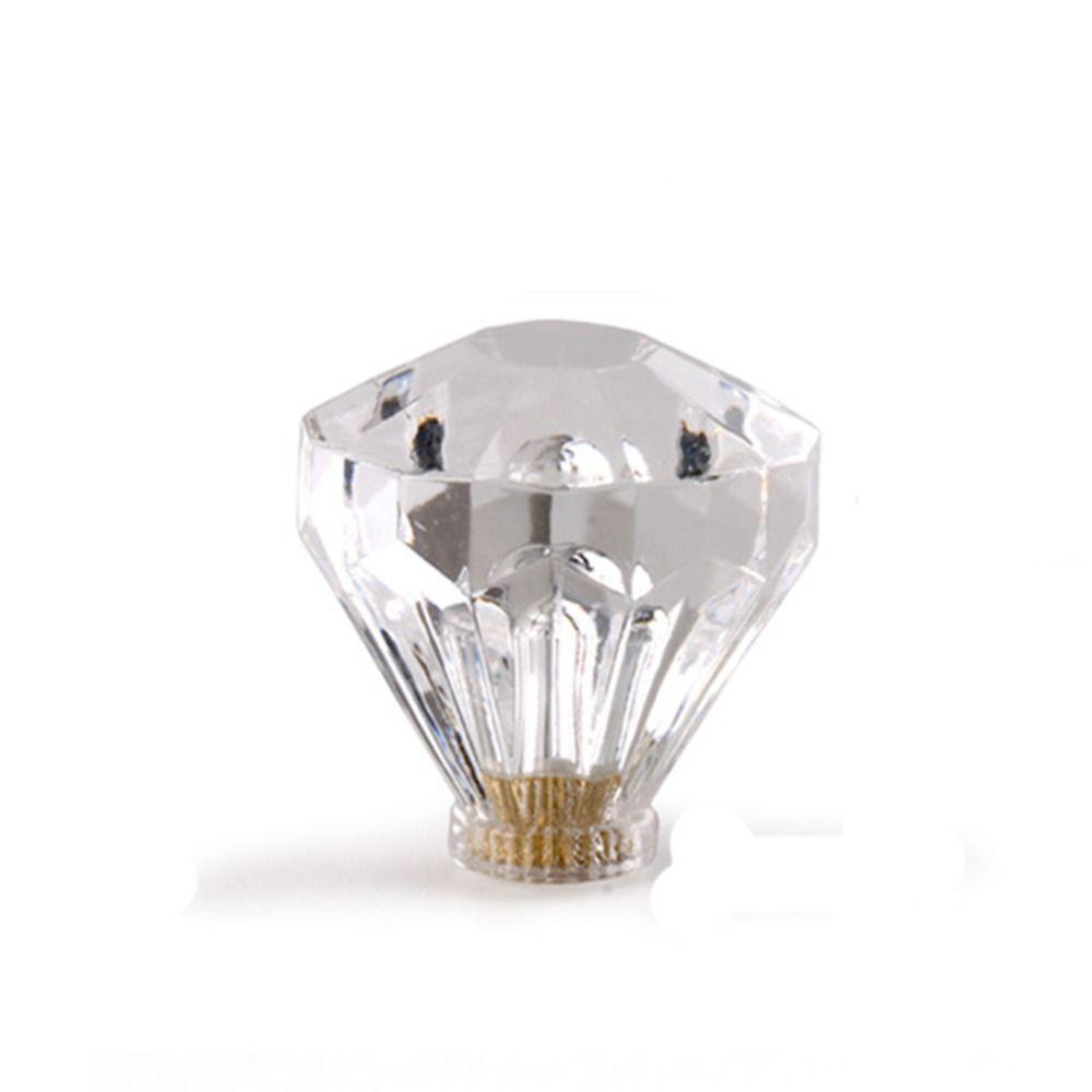 Transparent Crystal Glass Cabinet Knob 20/25/30mm Drawer Pull Handle New Drawer Knob