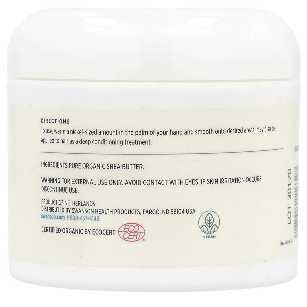 Swanson Organic Shea Butter, 4 Fl Oz (118 Ml)