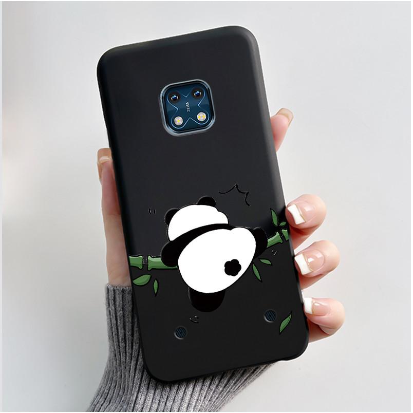 Чехол для Nokia XR20 Чехол Эстетичный Модный Милый Кот Астронавт Мультяшный Черный ТПУ Силикон Мягкий Ударопрочный Чехол для Телефона Задняя Крышка