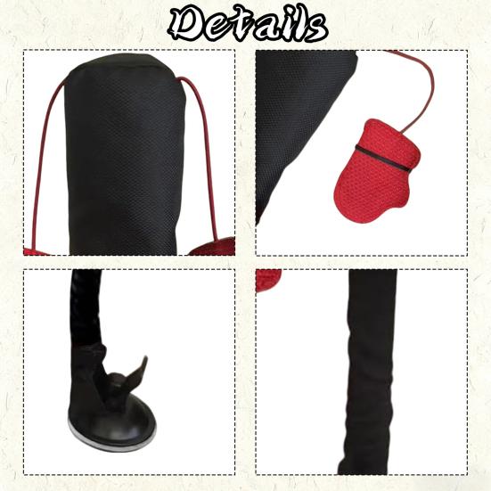 Интерактивная боксерская груша для кошек Игрушка-боксер для кошек с пружинящим покачиванием Подвесные боксерские перчатки Игровая площадка-боксерская груша