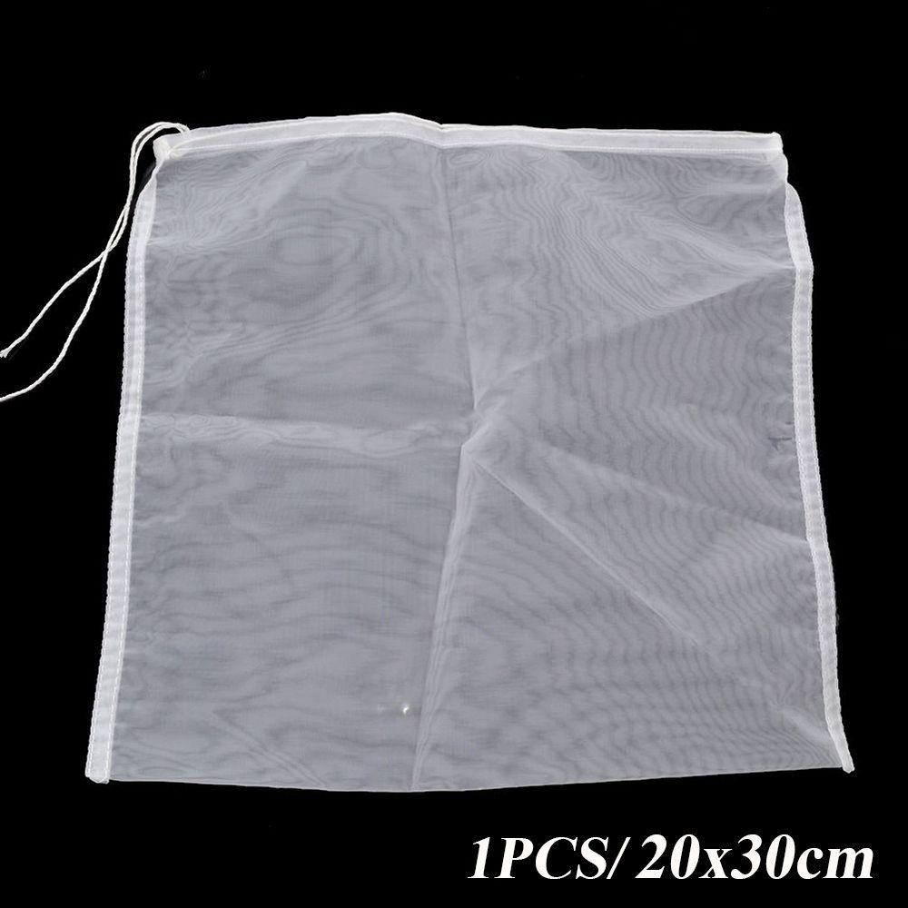 1/5PCS New Liquid Reusable Nylon Mesh Tea Coffee Filter Net Strainer Nut Milk