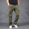 Многофункциональные однотонные повседневные брюки для активного отдыха Мужские рабочие брюки Брюки с несколькими карманами Свободные брюки Брюки-карго