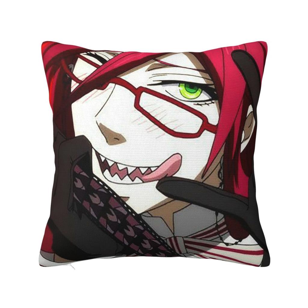 Adventure Anime Black Butler Square Pillowcase Cushion Cover Pillow Case Throw Pillow Cover for Home Bedroom Car