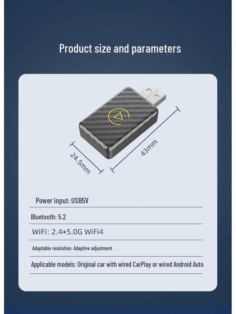 Популярный беспроводной адаптер CarPlay и Android Auto для бесшовной интеграции с автомобилем