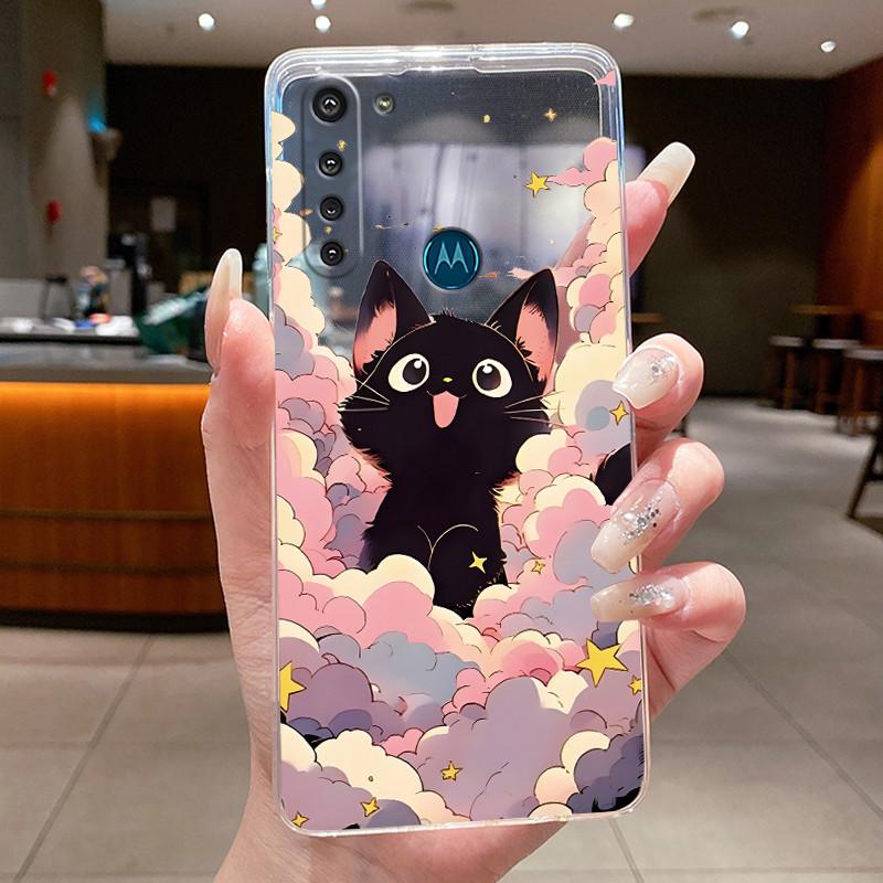 For Motorola Moto G8 Power Soft TPU Clear Shell Unique Cute Painted Casing For Motorola Moto G8 Power Lite Anti-scratch Cover