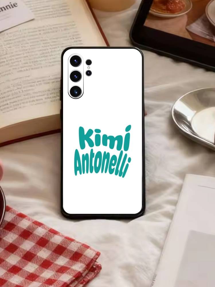 K-Kimi Cool A-Antonelli Чехол для телефона для Samsung S26, S25, S24, S23, S22, S21, S20, S30, Ultra, Plus, Fe, Note, 5G Черный чехол