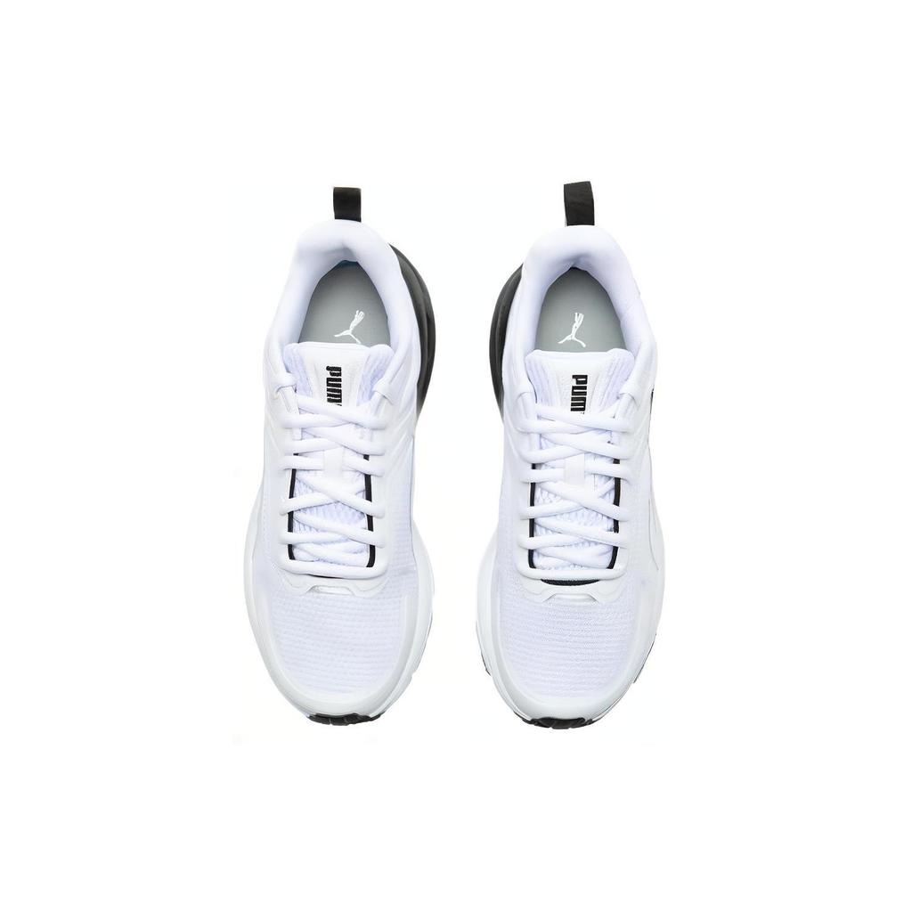 PUMA Abrasion Resistant Breathable Low top Rubber Running Shoes Unisex White Black 395235-03