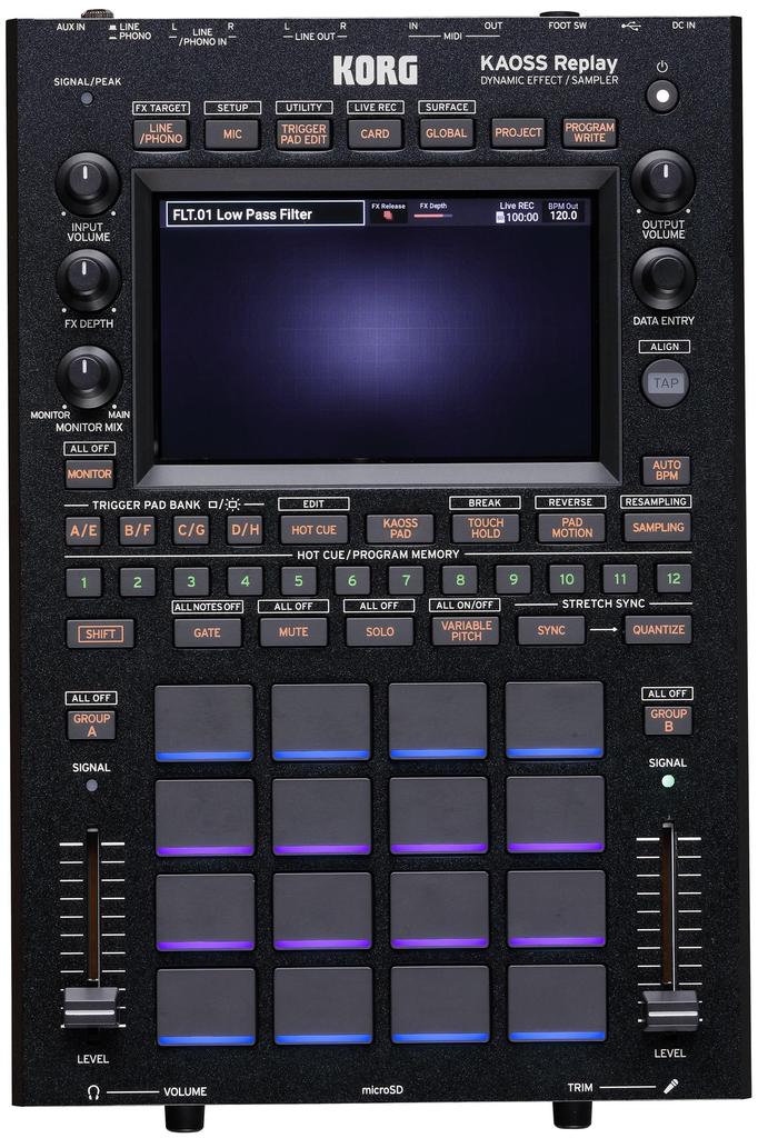 KORG Инструмент для DJ-выступлений KAOSS Replay DJ Универсальный эффектор/сэмплер