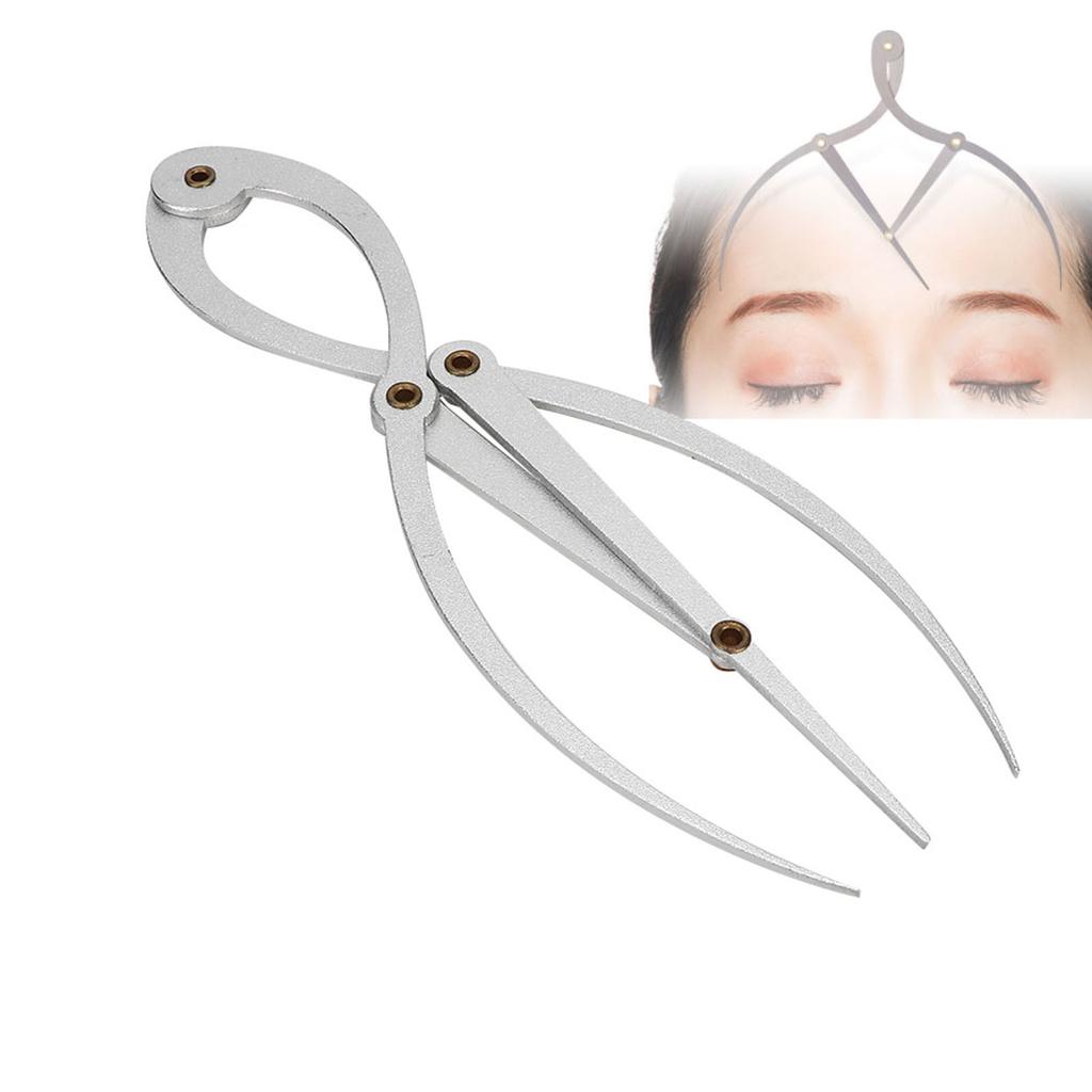 Stainless Steel Scale Eyebrow Positioning Ruler Eyebrow Tattoo Three Points Positioning Balance Ruler