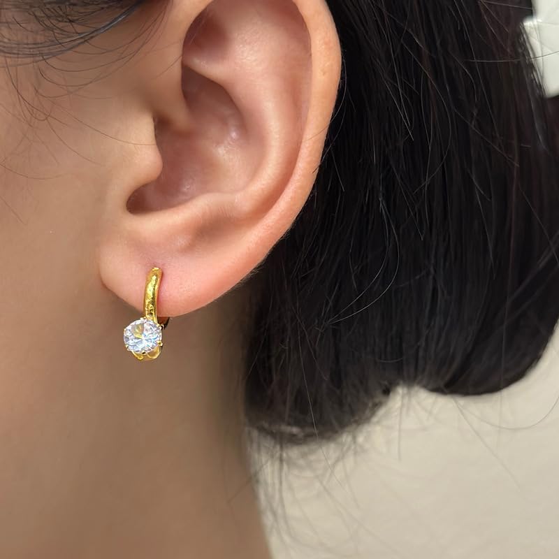 Серьги для женщин Популярные серьги безболезненные золотые серьги-кольца со стразами спирального типа силиконовые серьги классические нежные элегантные Miyabi Grace Miyabi