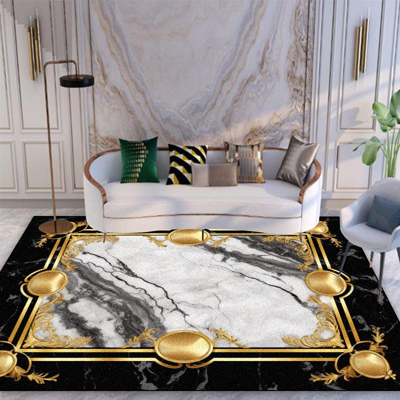 Современные ковры для украшения гостиной, роскошная диванная зона, кофейный столик, нескользящий коврик для пола, дом, спальня, гардеробная, прихожая, мягкие ковры