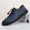 Men's Handmade Leather Shoes Comfortable Loafers Slip On Flats Outdoor Walking Shoes Moccasins