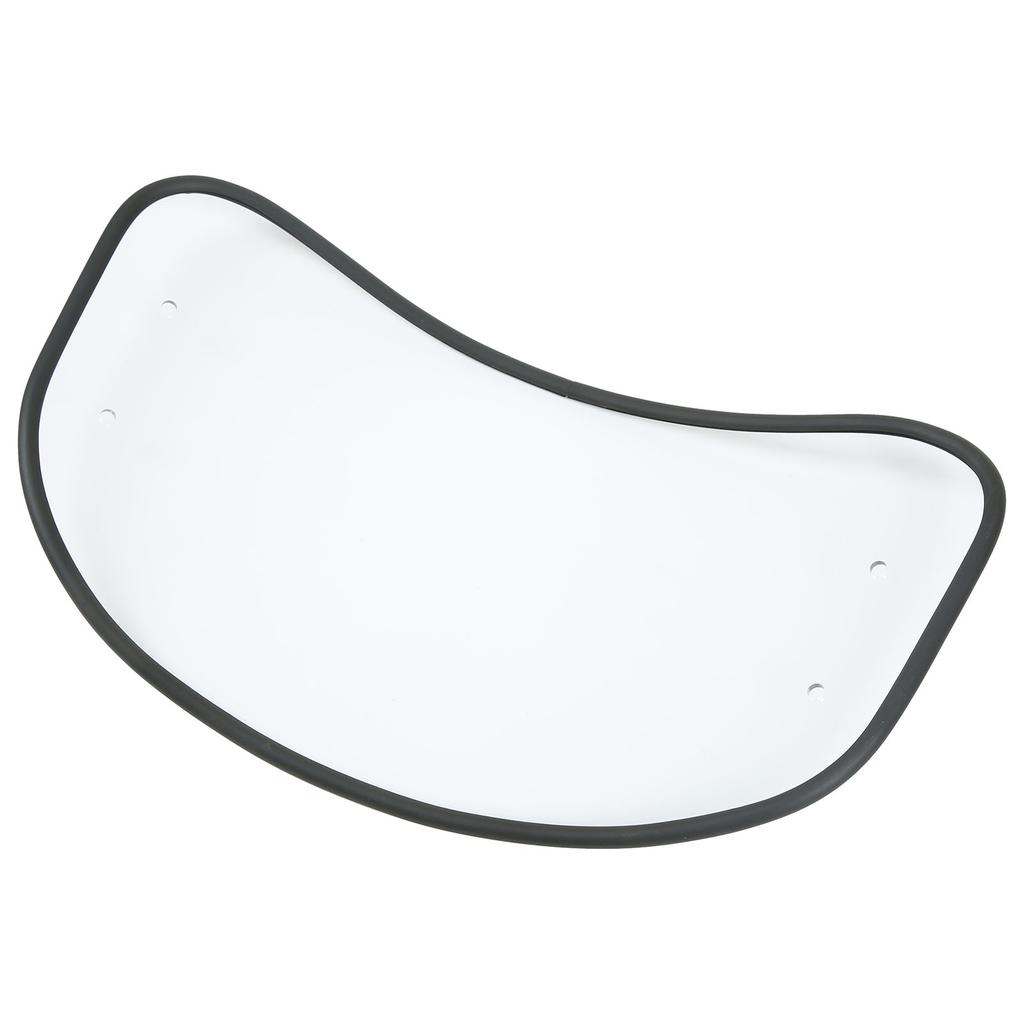 Motorcycle Oval Windshield Clear Front Windscreen Spoiler Air Wind Deflector Guard Shield Universal Fit Transparent
